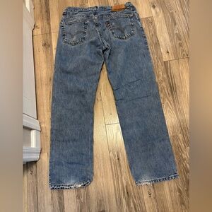 Levi's 505 Relaxed Fit Blue Jeans for Men 34 X 32
